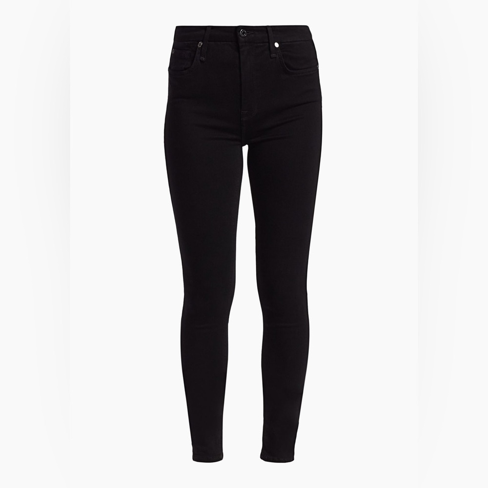 7 For All Mankind Women's Black Skinny Jeans